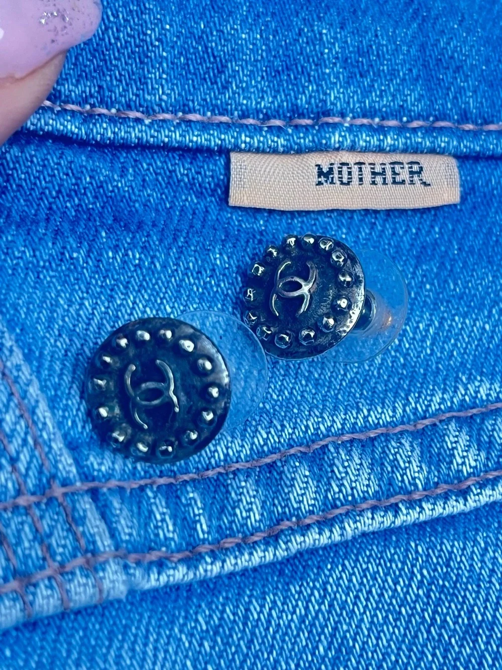 Authentic CHANEL CC Earrings
